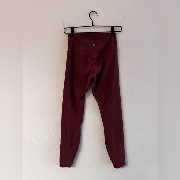 🔥🐴Lululemon HR Align Pant 25” Pink Red 6 - Picture 2 of 5
